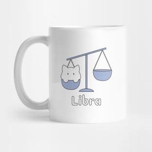 Libra Cat Zodiac Sign with Text Mug